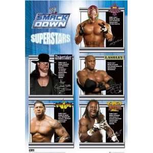  WWE Smackdown Superstars   Wrestling Poster (Size 24 x 