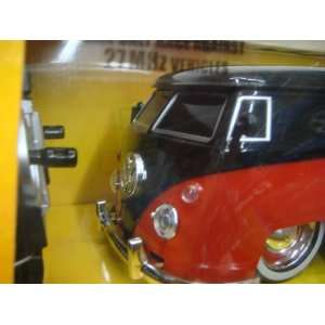  JaDa 1963 Vw Bus Pick Up Black & Red Remote Control Scale 