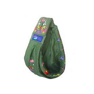  Baba Slings Embroidered Baby Carrier, Khaki Baby