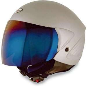  Suomy Jet Light Solid Open Face Helmet X Large  Silver 
