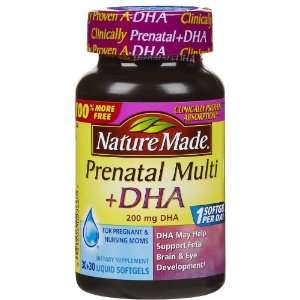  Nature Made Prenatal Multivitamin + DHA 200 mg Softgels 