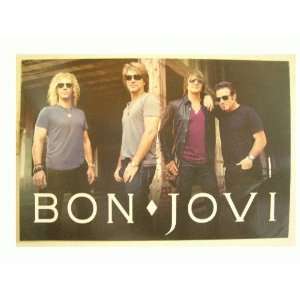  Bon Jovi Poster Jon Band Standing Beach Dock Everything 