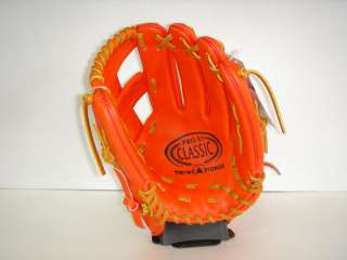 TWIN TOWER Baseball Gloves Orange 12 { X5 } RHT  