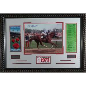  Ron Turcott Autographed 1973 Kentucky Derby Display 