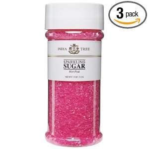 India Tree Sugar, Hot Pink, 7.5 Ounce (Pack of 3)  Grocery 