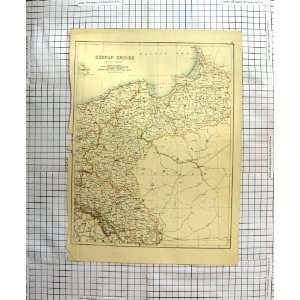  ANTIQUE MAP c1790 c1900 GERMAN EMPIRE PRUSSIA BRESLAU 