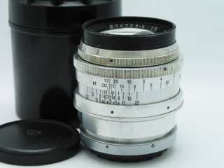 JUPITER 9 RF Mount lens 85/2 85mm for Kiev, Contax EXC  