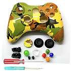 Army Camo Full Shell Housing Faceplate Thumbstick For Xbox 360 