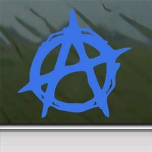  Christian Anarchy Symbol Blue Decal Truck Window Blue 