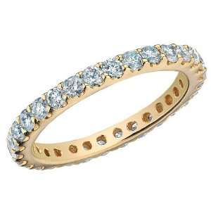   Band and Anniversary Ring 1.0 Carat (ctw) in 14K Yellow Gold, Size 7.5