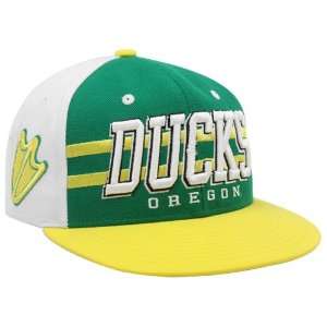  Zephyr Oregon Ducks Green Yellow Supersonic Snapback Hat 