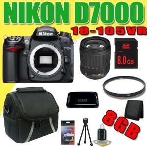  Nikon D7000 16.2MP DX Format CMOS Digital SLR w/ Nikon 18 105mm 