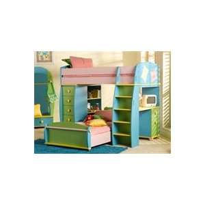  Sunday Funnies Loft Bunk Bed (ships in 4 cartons)   Powell 