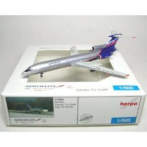  Herpa Wings Aeroflot TU154M Model Airplane Toys & Games