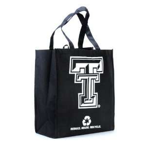  Texas Tech Red Raiders Black Reusable Tote Bag
