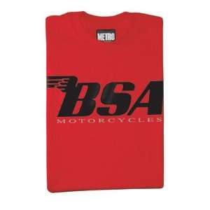  Metro Racing BSA T Shirt X Large Red Automotive
