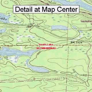 USGS Topographic Quadrangle Map   South Lake, Minnesota (Folded 