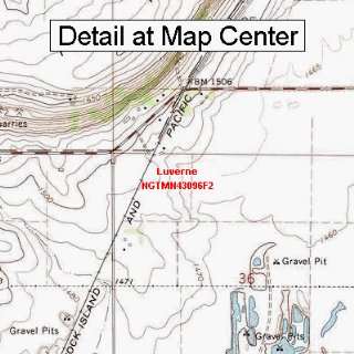  USGS Topographic Quadrangle Map   Luverne, Minnesota 