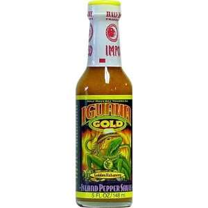 Iguana, Gold Island Pepper Sauce, 5 Grocery & Gourmet Food