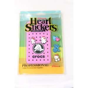  Heart Stickers Silicon Case for Apple Iphone 4 4gs Light 