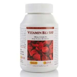  Andrew Lessman Vitamin B12 500   60 Capsules Health 