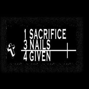  1sacrifice 3 Nails 4given Christian Jesus Buttons Arts 