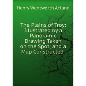 com The plains of Troy, illustrated by a panoramic drawing and a map 