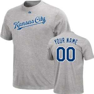 Kansas City Royals Youth Personalized Heather Name & Number T Shirt