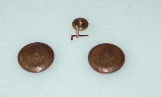 10k Gold Cane Masonic Tubal Pin Token penny OLD Estate  