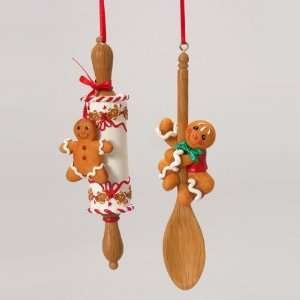  Club Pack of 12 Gingerbread Kisses Rolling Pin & Spoon 