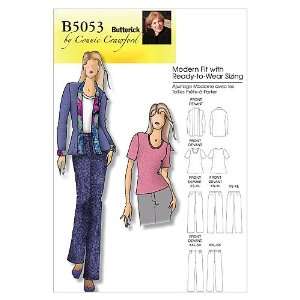 com Butterick Patterns B5053 Misses/Womens Jacket, Blouse and Pants 