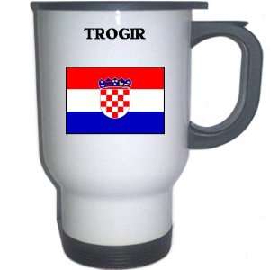  Croatia/Hrvatska   TROGIR White Stainless Steel Mug 
