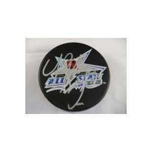 Paul Kariya Autographed Puck   Autographed NHL Pucks  