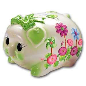  Musical Piggy Saving Bank JUMOBO size *NEW* (GREEN) Baby