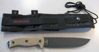 NEW Ontario 8604 RAT 7 RAT7 Survival Knife & Sheath 1095 Steel Made in 