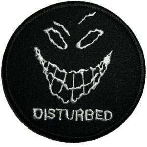  Disturbed Evil Face Logo Music Band Iron On Patch m817 