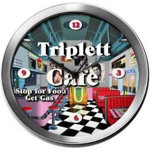  TRIPLETT 14 Inch Cafe Metal Clock Quartz Movement Kitchen 