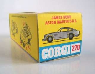 CORGI 270 JAMES BOND ASTON MARTIN DB5, 1968, VERY RARE, MIB + sealed 