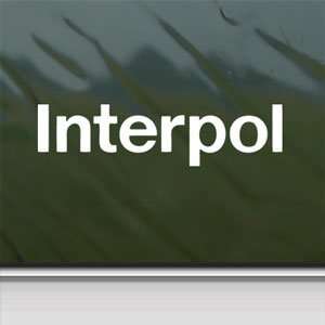  Interpol White Sticker Rock Band Car Vinyl Window Laptop 