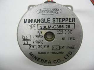 Astrosyn Miniangle Stepper Motor 23LM C355 28  