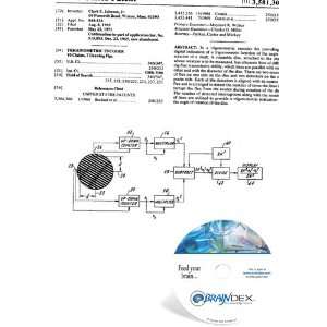  NEW Patent CD for TRIGONOMETRIC ENCODER 