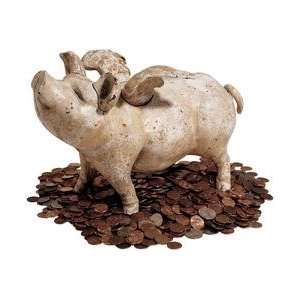   Coin Bank Sculptural Collectible Home Accent 