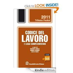   del lavoro e leggi complementari (Tribuna pocket) (Italian Edition