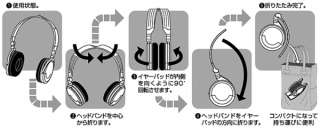 New SAMPO EK Y951 folding Stereo earphone headphone  