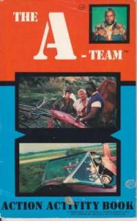 VINTAGE 1983 *THE A TEAM* ACTION ACTIVITY BOOK PUZZLES, GAMES 
