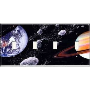  Four Switch Plate   Outer Space