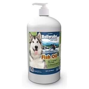  Bellyrubs Organic Omega Fish Oil for Dogs, 32 fl oz Pump 