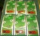 LOT OF 6 NEW ATLANTIC 16 CD ECLIPSE CD HOLDER GREEN HOLDS 96 CD CASES