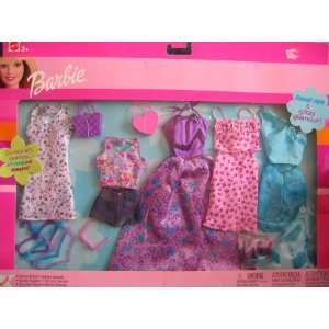  Barbie Fashions Casual Style & Glitzy Glamour w Shoes 
