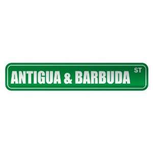   ANTIGUA & BARBUDA ST  STREET SIGN COUNTRY